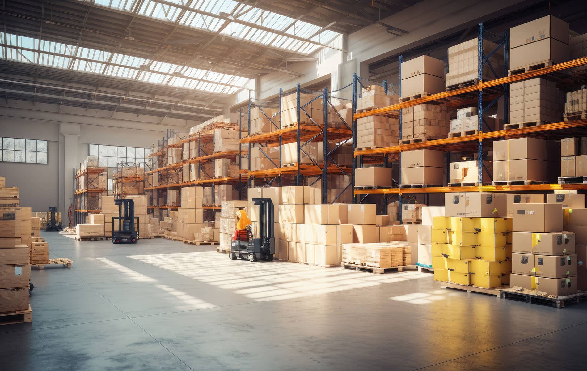 Delivery controls in a distribution centre
